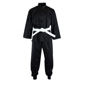 Adult Kung Fu Suit Cotton Black - 8oz