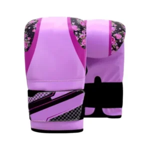 Boxing Women Floral Purple Bag Gloves