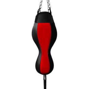 Leather 2 in 1 Punch Bags Red/ Black